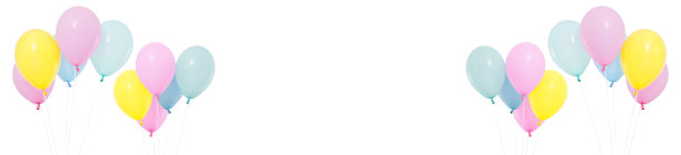 设置飞行气球在白色背景孤立，节日和生日的概念图片下载