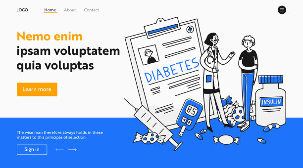 年轻的糖尿病患者图片下载