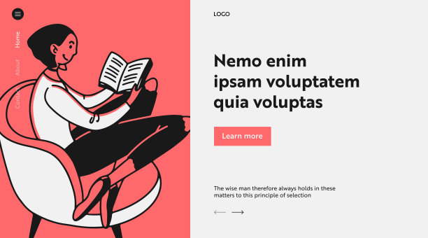 年轻女子在家里读小说素材图片