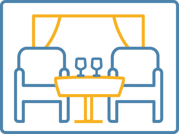 餐厅彩色图标图片下载