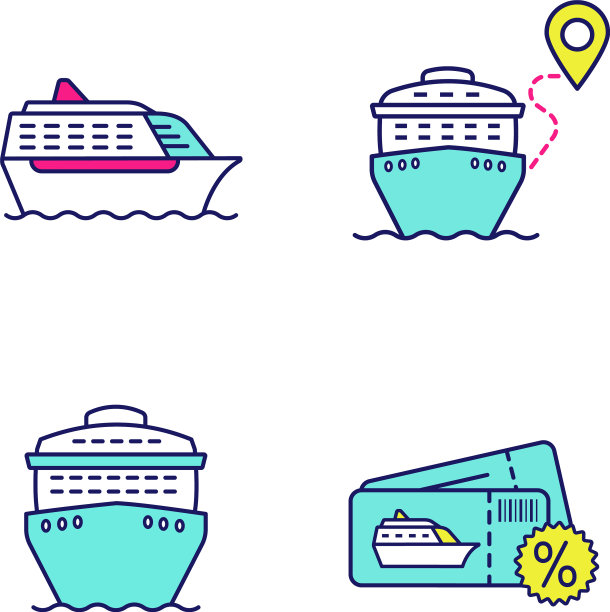 巡航颜色图标集图片下载