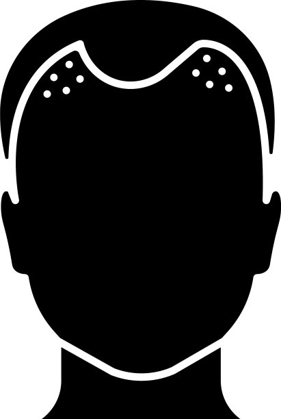 脱发字形图标图片下载