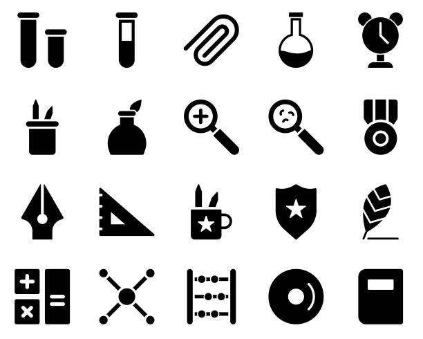 学校和教育图标设置。书。矢量插图设置简单的训练图标。元素展示，示范，大学图片下载