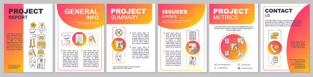 项目报告手册模板布局图片下载