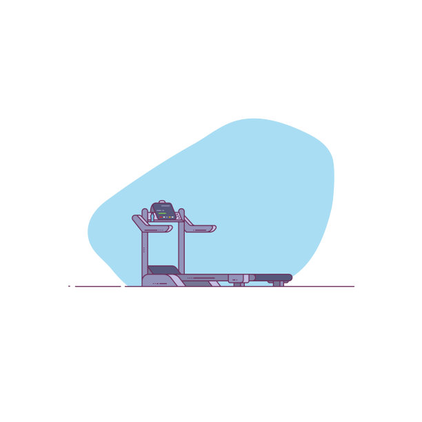 跑步机线风格图片下载