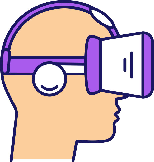 Vr玩家侧视图颜色图标图片下载