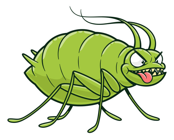 卡通蚜虫花园害虫图片下载