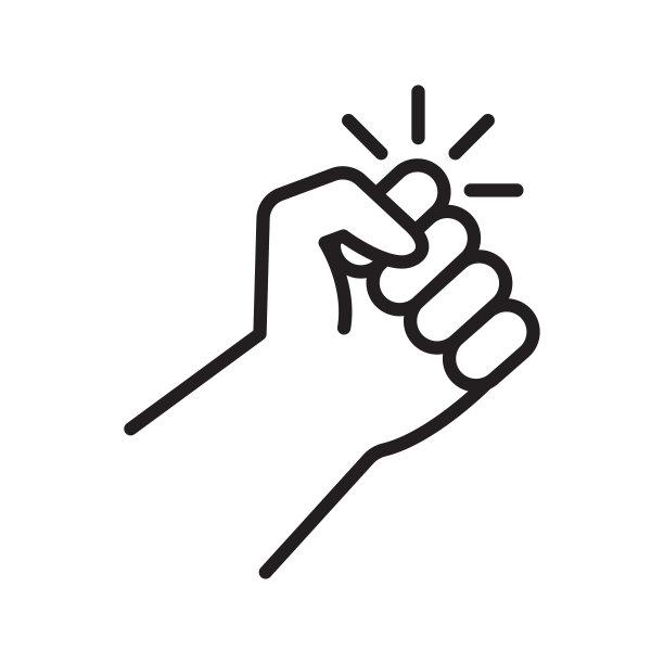 敲门的手。矢量插图。图片下载