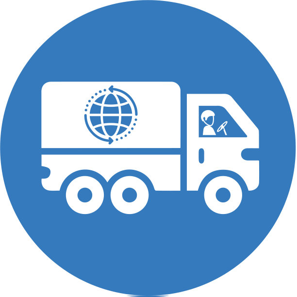交付货车图标全球航运图片下载