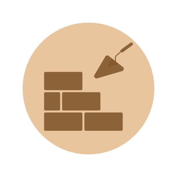 砌砖和建筑用泥铲。矢量插图eps 10图片下载