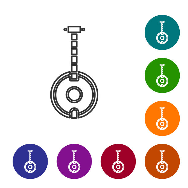 灰线班卓琴图标孤立在白色背景图片下载