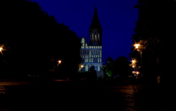 加里宁格勒的大教堂。或者圣母大教堂和圣阿德贝尔大教堂图片下载