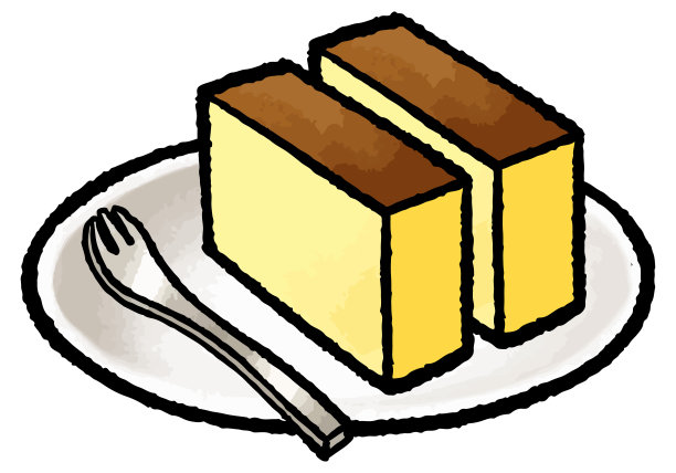 盘子里的蛋糕特写镜头图片下载