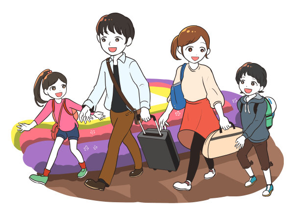 家庭旅游(花园)图片下载