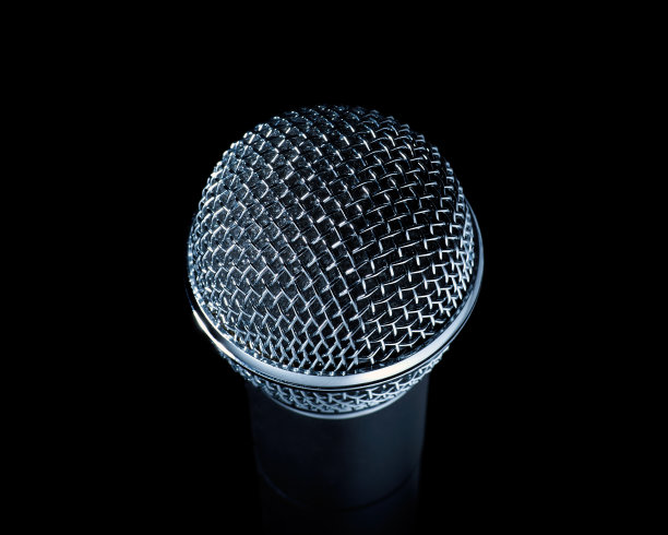 现代麦克风的特写镜头图片下载