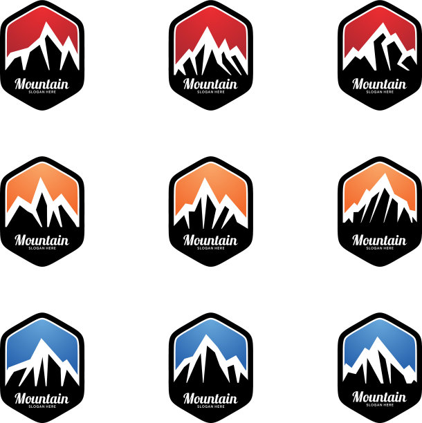 山峰Logo模板图片下载