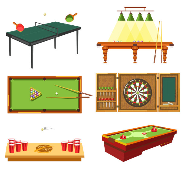 桌上游戏概念和不同的运动图片下载