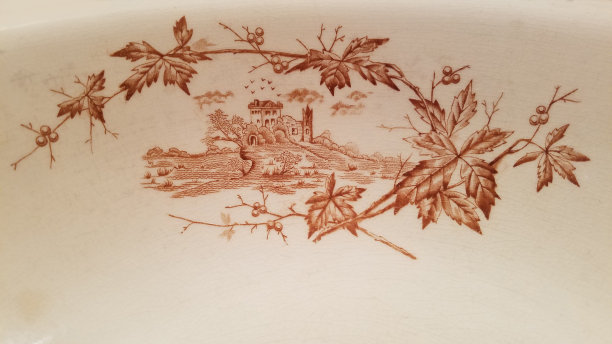 中国艺术在复古的洗碗室内图片下载