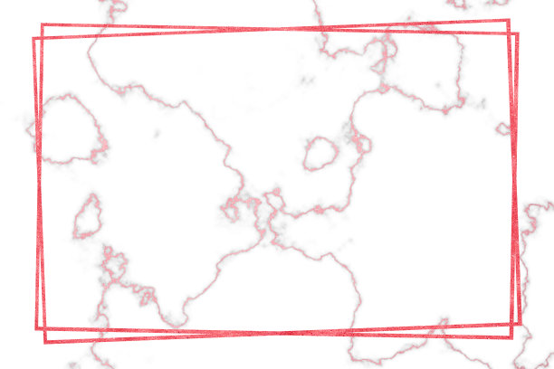 红色边框，金色，白色大理石图案和豪华的内墙瓷砖和地板纹理图片下载