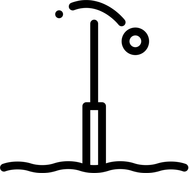 球飞过球场图标轮廓图片下载