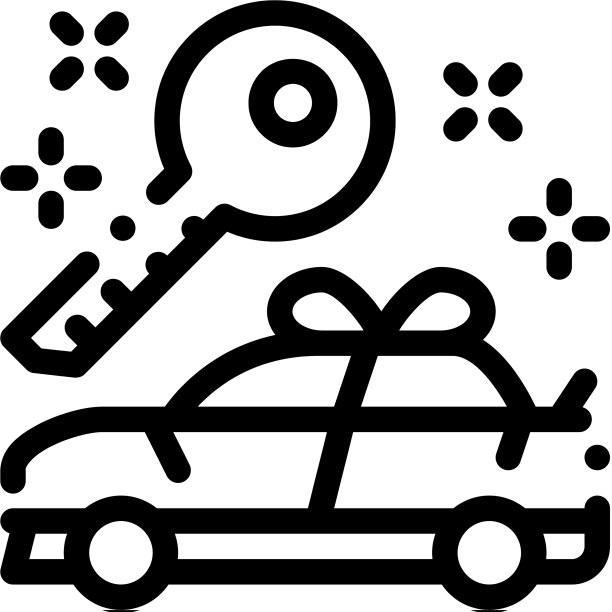 礼品车图标轮廓图片下载