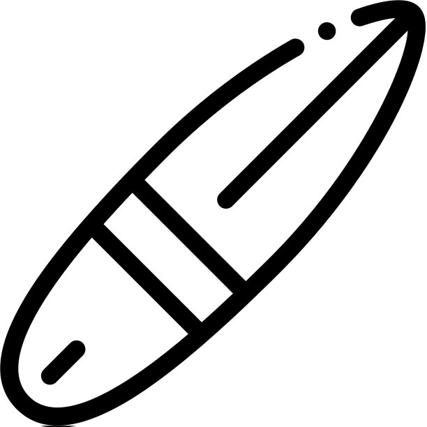 独木舟图标大纲图片下载