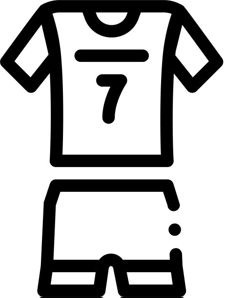 排球制服图标轮廓图片下载