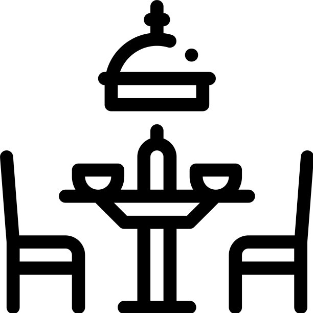 食堂图标大纲图片下载