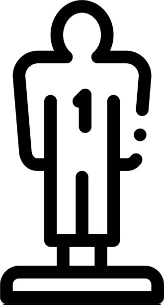 玩家雕像图标轮廓图片下载