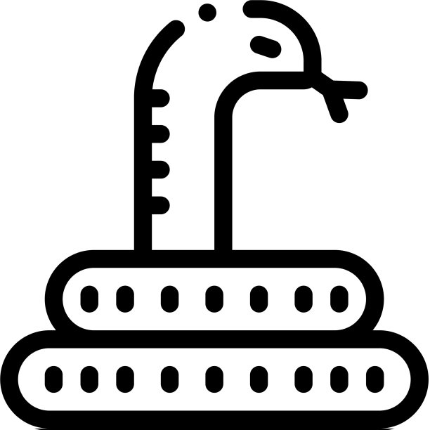 沙漠蛇图标轮廓图片下载