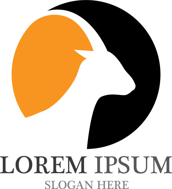 山羊标志模板图标图片下载