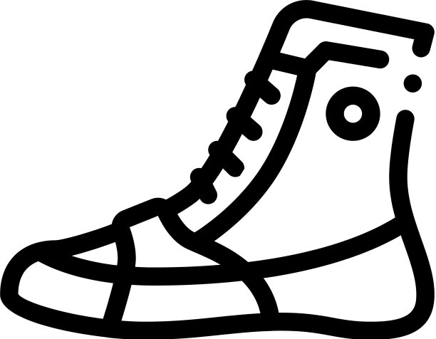 拳击鞋运动鞋图标轮廓图片下载