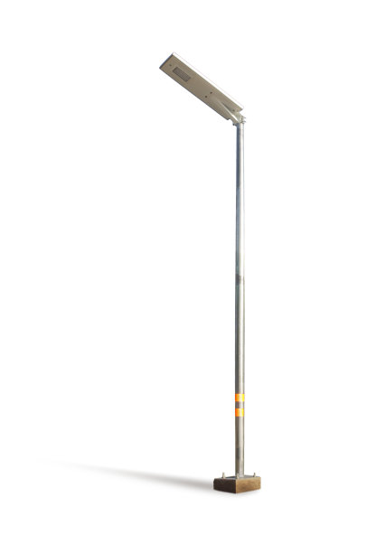 在白色背景上用太阳能电池照明的两极图片下载