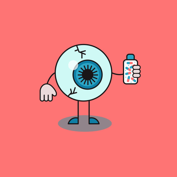 眼睛拿着药瓶图片下载