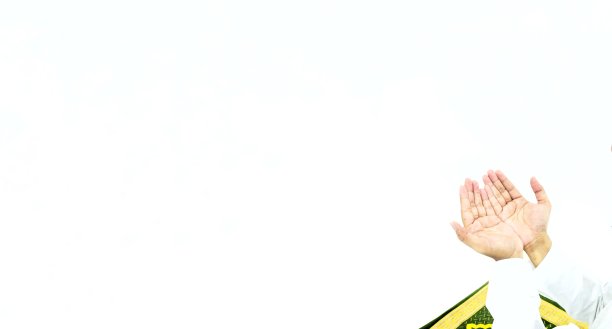 男人祈祷的手。伊斯兰背景模板。斋月背景图片下载