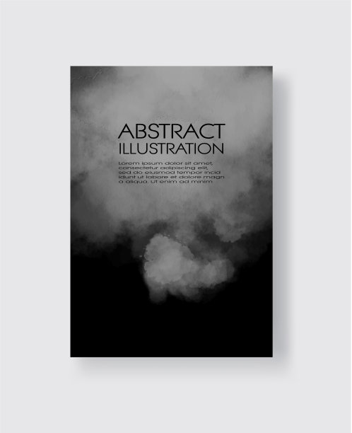 黑色墨水笔触的旗帜上的白色背景图片下载