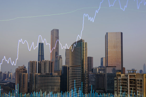 城市商业楼宇及趋势图图片下载