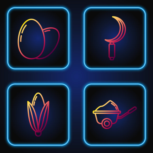 用土玉米鸡蛋摆好线手推车图片下载