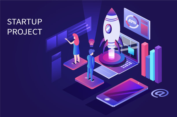 创业登陆页或横幅设计图片下载