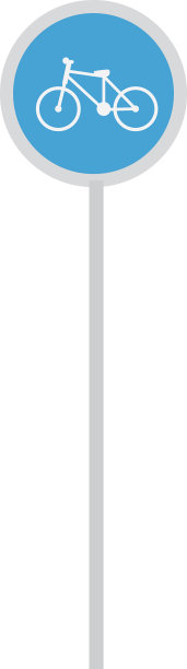 交通标志，停车自行车图标图片下载