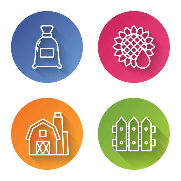 集线袋面粉向日葵农家图片下载