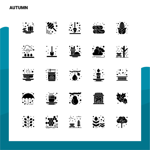 25秋季图标设置立体字形图标模板图片下载