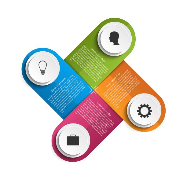 抽象选项信息图形模板。用于业务演示或信息横幅的信息图。图片下载