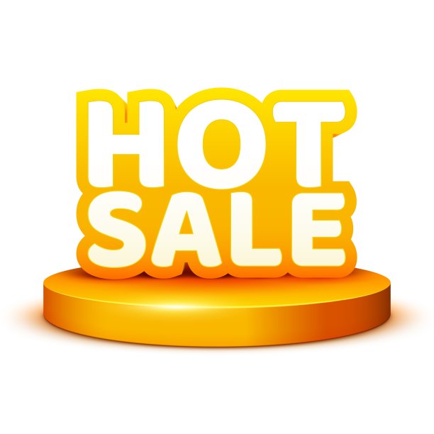 讲台上的热门销售横幅。提供在舞台上的展示。图片下载