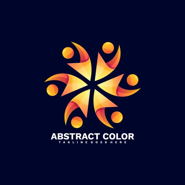 矢量插图螺旋桨梯度彩色风格。图片下载