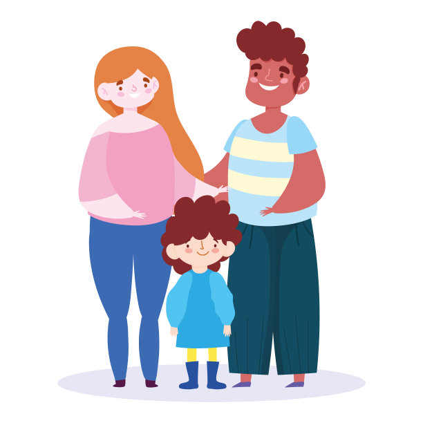 父女矢量设计图片下载