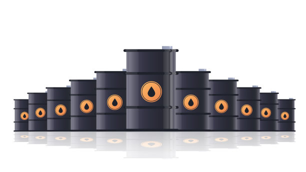 现实黑金属石油桶石油行业概念孤立水平图片下载