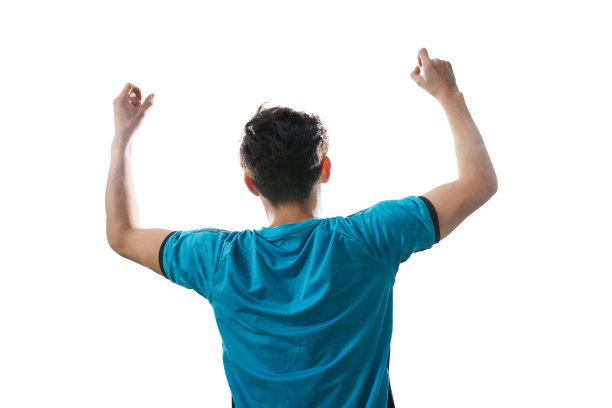 足球运动员欢呼获胜图片下载