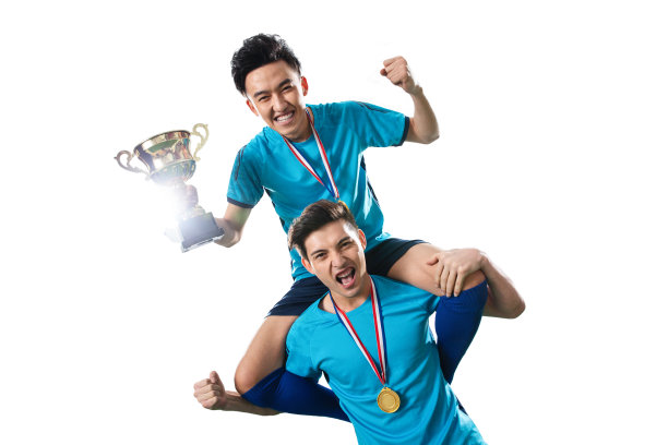 足球运动员欢呼获奖图片下载