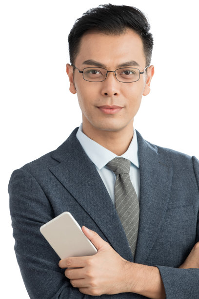 拿着手机的商务男士肖像图片下载
